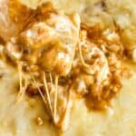 Image showing Chili Cheese Dip Cheese Pull on Chip.