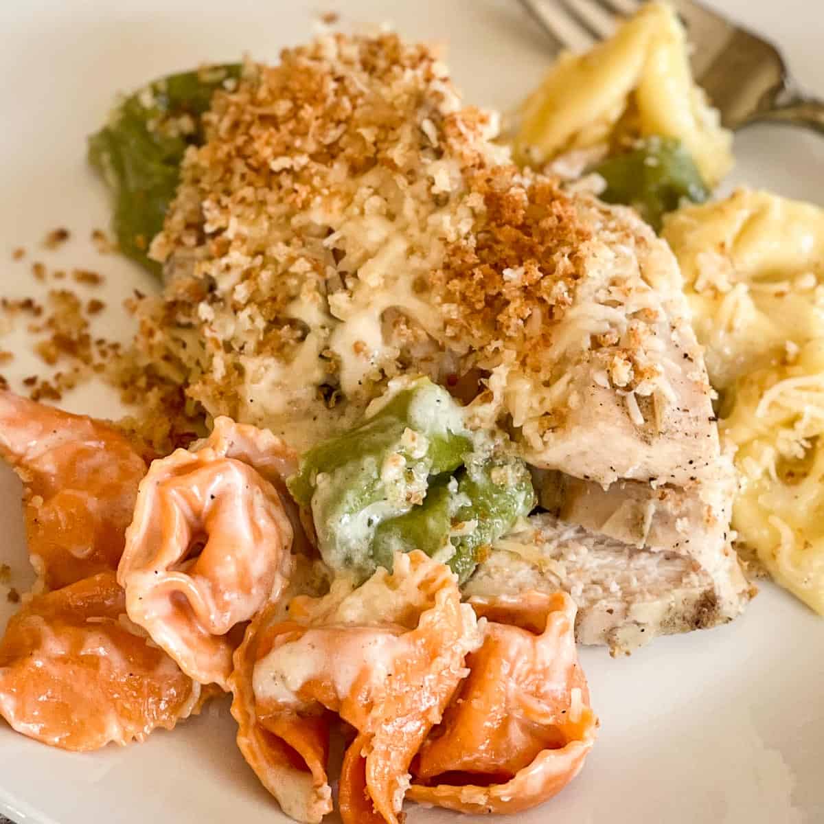 Olive Garden Asiago Tortelloni Alfredo with Grilled Chicken Recipe