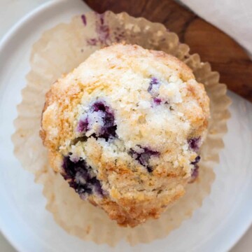 Freshly baked Blueberry Muffin.