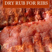 Dry rub applied to ribs.